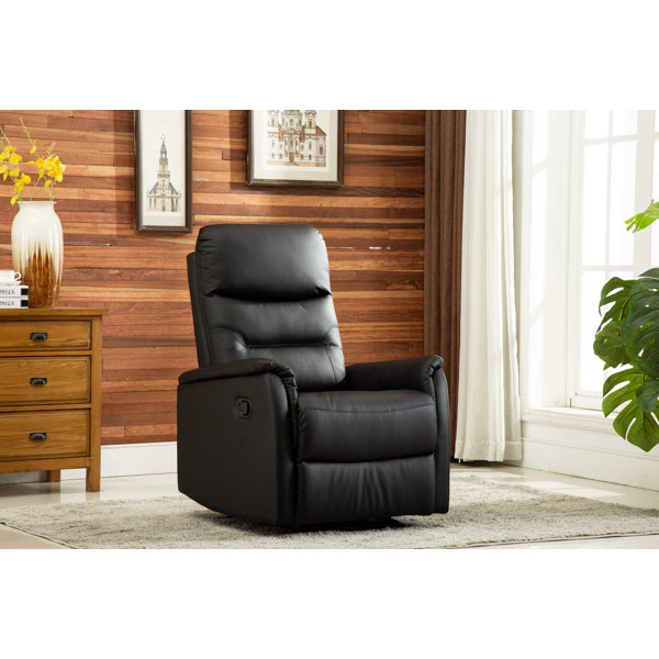 Latitude Run® Minarik 30.3'' Wide Faux Leather Manual Wall Hugger